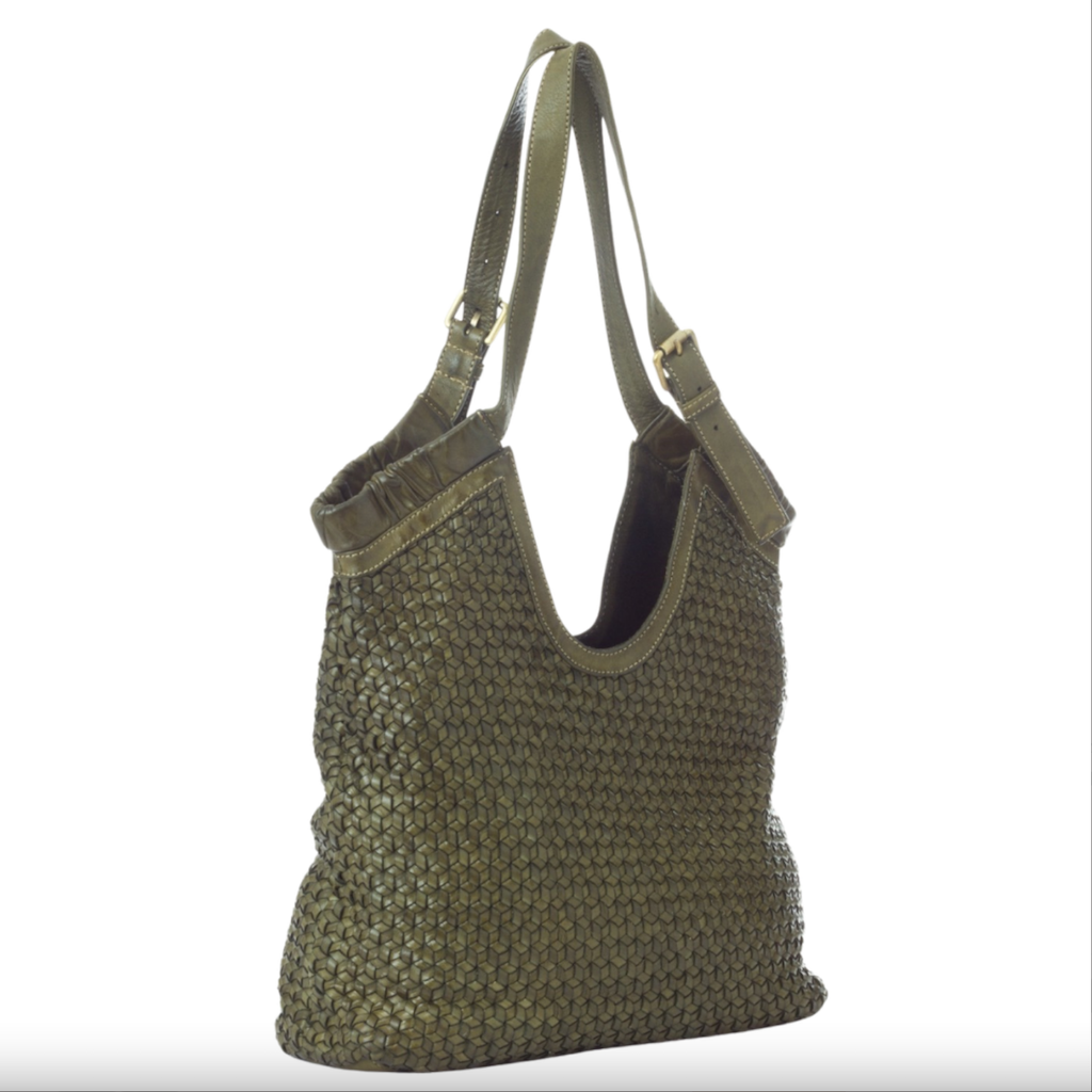 BZNA Bag Bella Verde Grün Italy Designer Handtasche Schultertasche Tasche Leder Neu