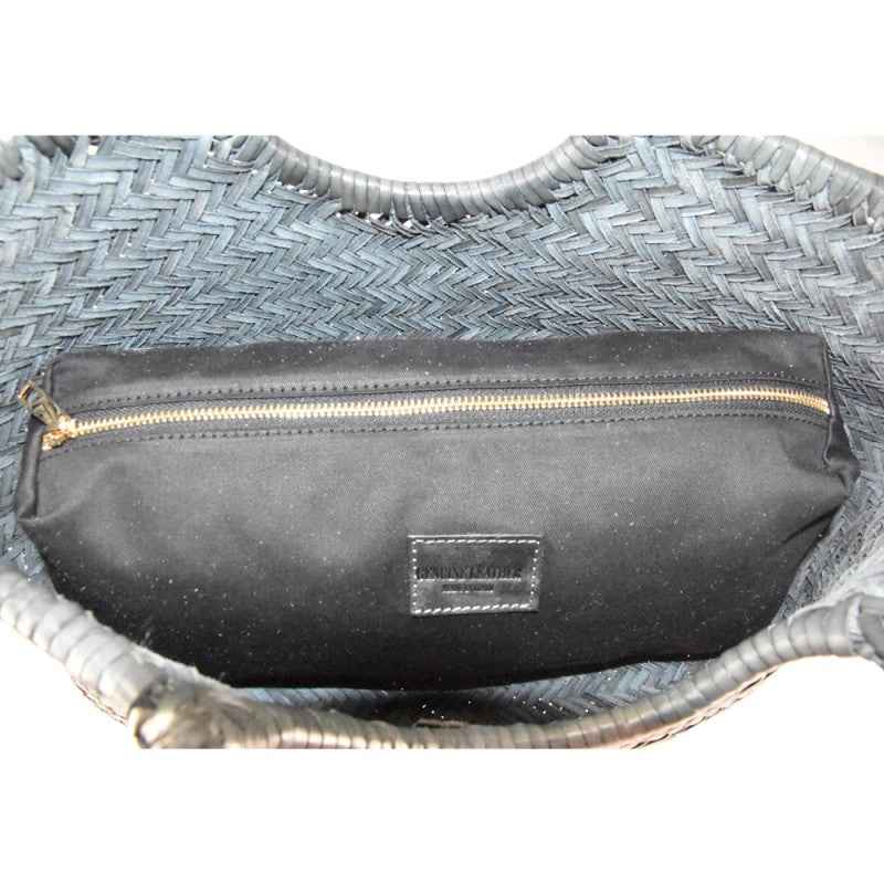 BZNA Bag Marinaxa Schwarz Italy Damen Handtasche Schultertasche Tasche Leder